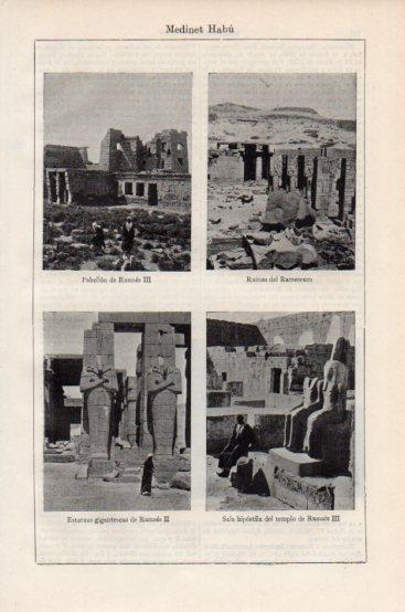 LAMINA V43752: Ramses II en Medinet Habu, Egipto