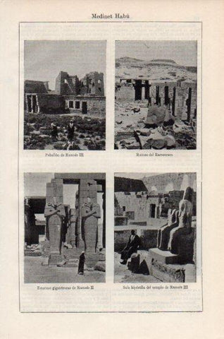 LAMINA V43752: Ramses II en Medinet Habu, Egipto