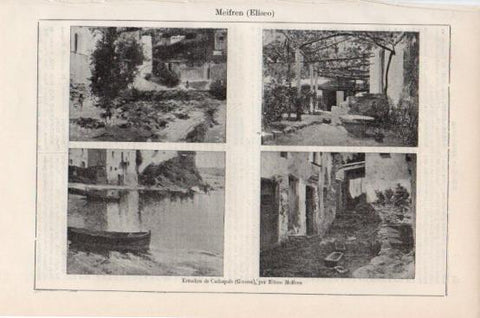 LAMINA V43760: Estudios de Cadaques por Eliseo Meifren