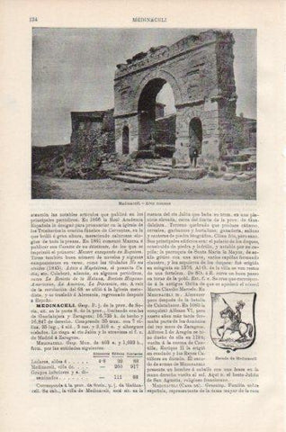 LAMINA V43746: Arco romano en Medinaceli, Soria