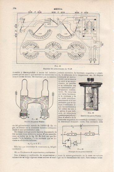 LAMINA V43734: Potenciometro de Wolff esquema