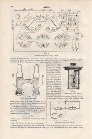 LAMINA V43734: Potenciometro de Wolff esquema