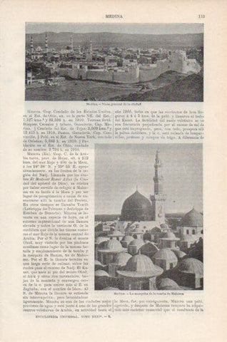 LAMINA V43738: Vista de Medina, Arabia Saudita