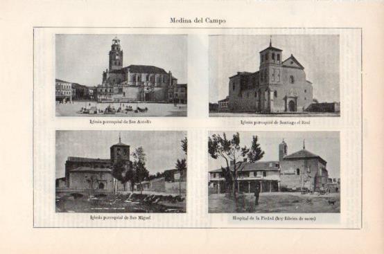 LAMINA V43741: Iglesias y Hospital en Medina del Campo