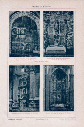 LAMINA V43744: Iglesias de Santiago y Santa Maria en Medina de Rioseco