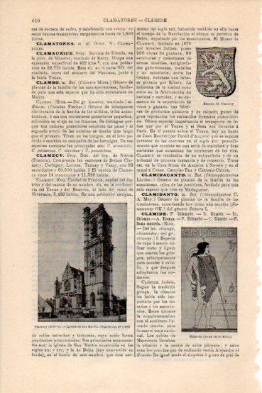 LAMINA V43644: Iglesia de San Martin en Clamecy, Nievre
