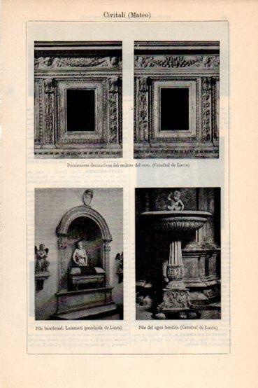 LAMINA V43640: Interior Catedral de Lucca, Italia
