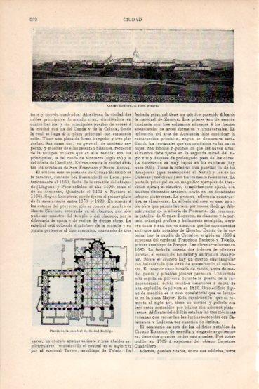 LAMINA V43628: Vista general de Ciudad Rodrigo, Salamanca
