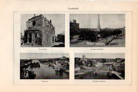 LAMINA V43635: Vistas de Ciudadela o Ciutadella, Menorca