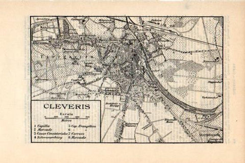 LAMINA V43685: Plano de Cleveris, Alemania