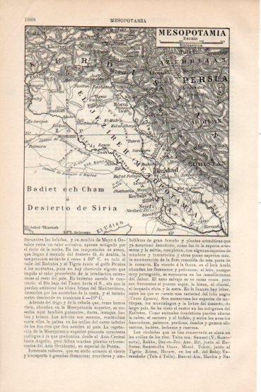 LAMINA V43658: Mapa de Mesopotamia