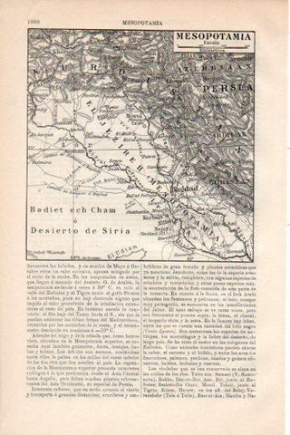 LAMINA V43658: Mapa de Mesopotamia