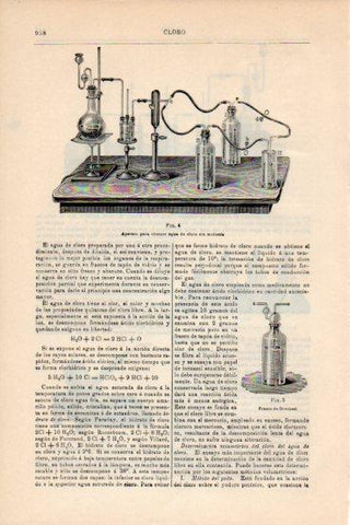 LAMINA V43676: Aparato para obtener agua de cloro