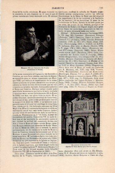 LAMINA V43663: Clemente VII Monumento