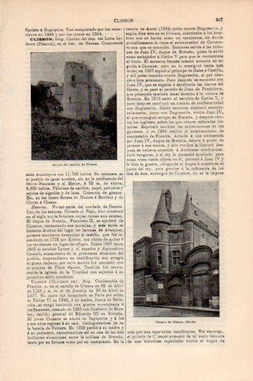 LAMINA V43675: Castillo y Palacio de Clisson
