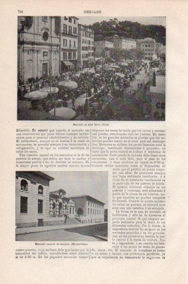 LAMINA V43860: Mercado al aire libre en Niza