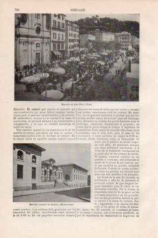 LAMINA V43860: Mercado al aire libre en Niza