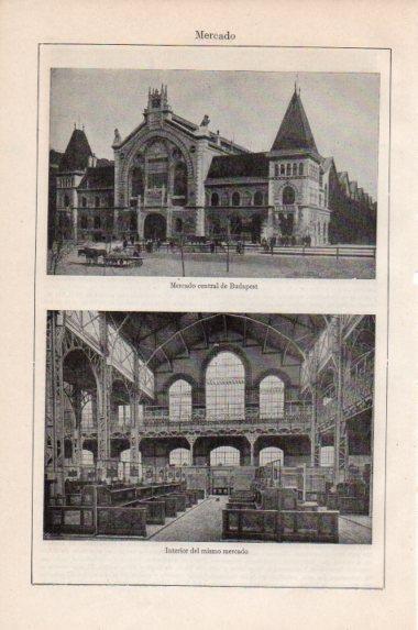 LAMINA V43864: Mercado central de Budapest