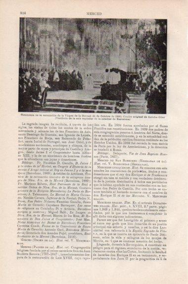 LAMINA V43868: Ceremonia de coronacion Virgen de la Merced por Galofre Oller