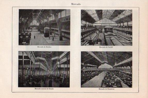 LAMINA V43865: Mercado de Breslau Cardiff Dresde y Hannover