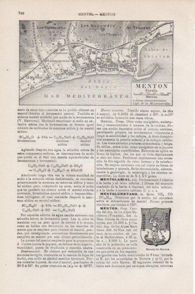 LAMINA V43844: Menton plano y escudo