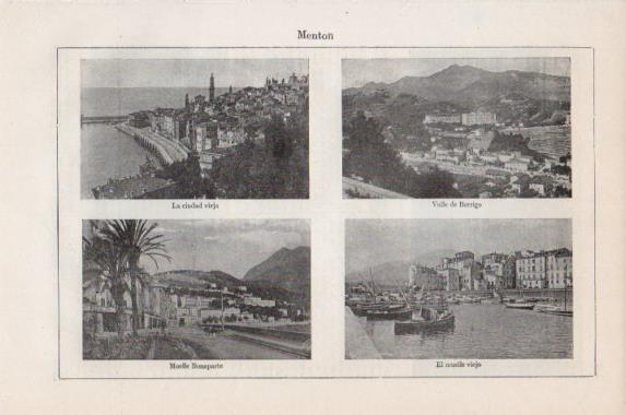 LAMINA V43845: Vistas de Menton, Francia