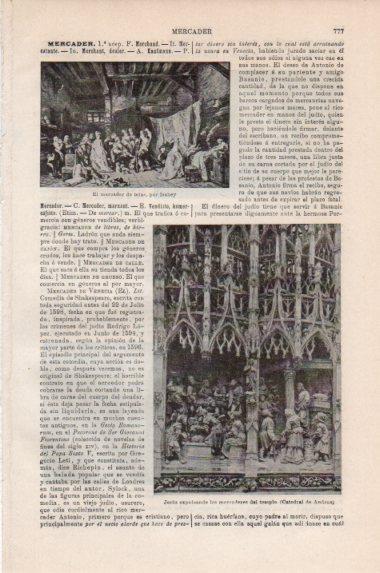 LAMINA V43855: Jesus expulsando los mercaderes en Catedral de Amiens