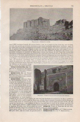 LAMINA V43850: Castillo en Mequinenza