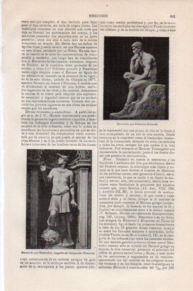 LAMINA V43875: Mercurio por Sansovino