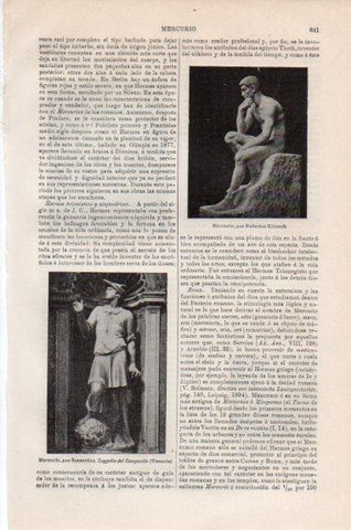 LAMINA V43875: Mercurio por Sansovino