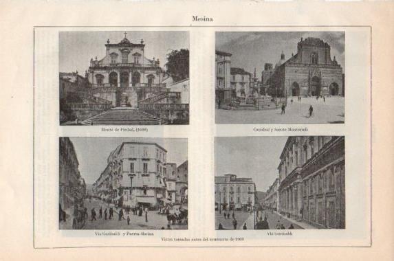 LAMINA V43904: Vistas de Mesina antes del terremoto de 1908