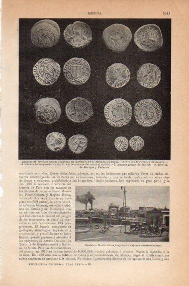 LAMINA V43906: Monedas acuñadas en Mesina