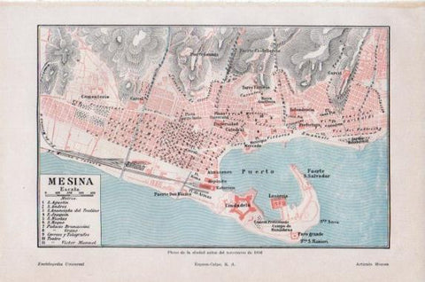LAMINA V43907: Plano de Mesina