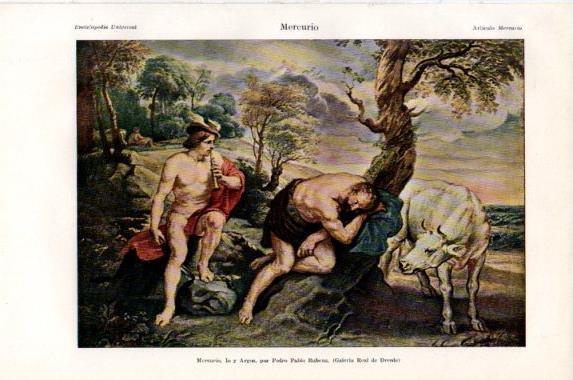 LAMINA V43874: Mercurio y Argos por Rubens
