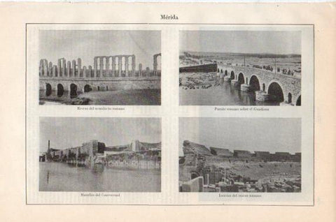 LAMINA V43881: Acueducto Puente y Teatro en Merida