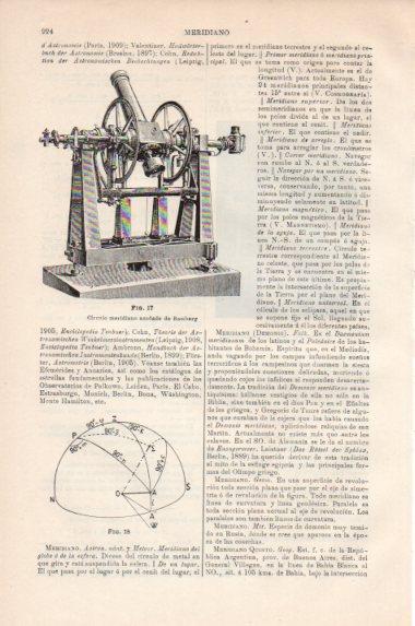 LAMINA V43891: Circulo meridiano acodado de Bamberg
