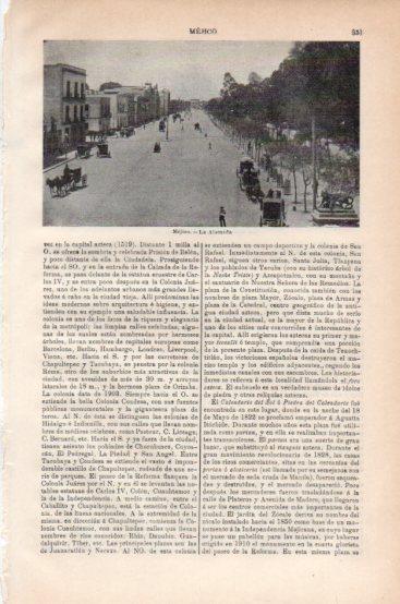 LAMINA V43788: La Alameda en Ciudad de Mejico