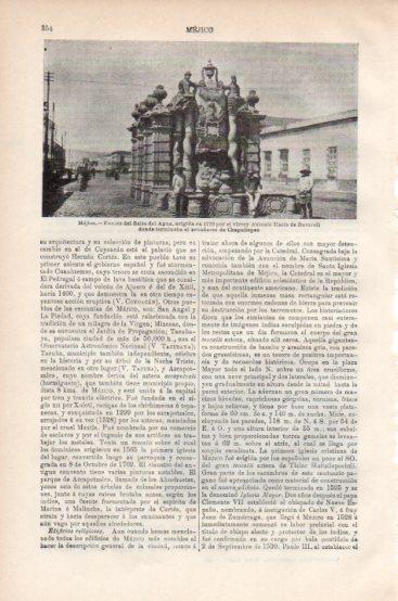LAMINA V43790: Fuente del Salto del Agua en Ciudad de Mejico