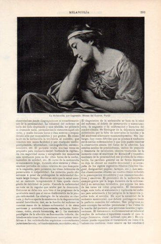 LAMINA V43800: La Melancolia por Lagrenee