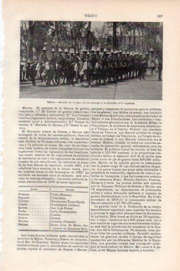 LAMINA V43783: Seccion de rurales de Mejico