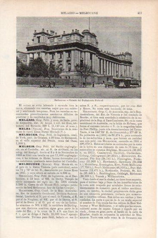 LAMINA V43803: Palacio del Parlamento en Melbourne