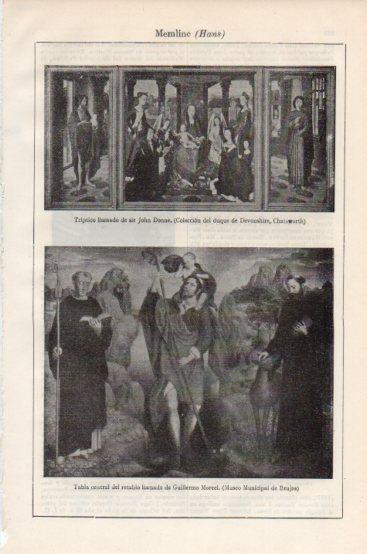 LAMINA V43822: Retablo de Guillermo Moreel por H. Memling o Memlic
