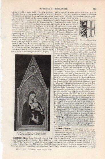 LAMINA V43823: La Virgen y el Niño por Lippo Memmi