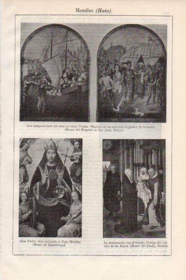 LAMINA V43821: El arca de Santa Ursula por H. Memling o Memlic