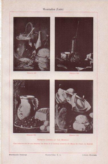 LAMINA V43834: Bodegones por Luis Menendez