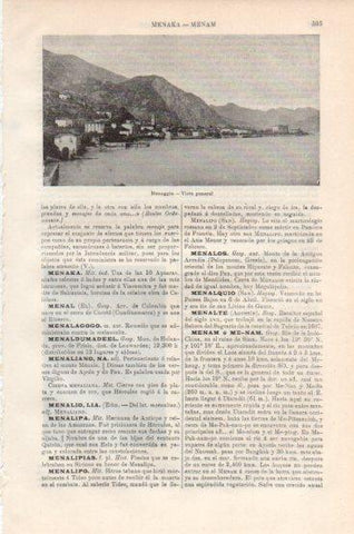 LAMINA V43829: Vista de Menaggio