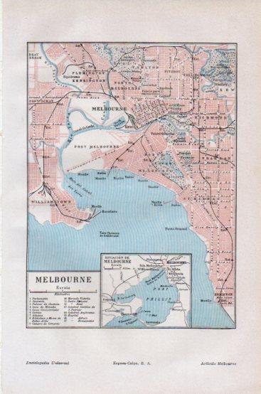 LAMINA V43804: Plano de Melbourne