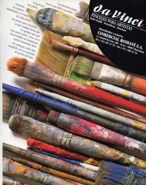 LAMINA V44404: Publicidad da Vinci pinceles para artistas