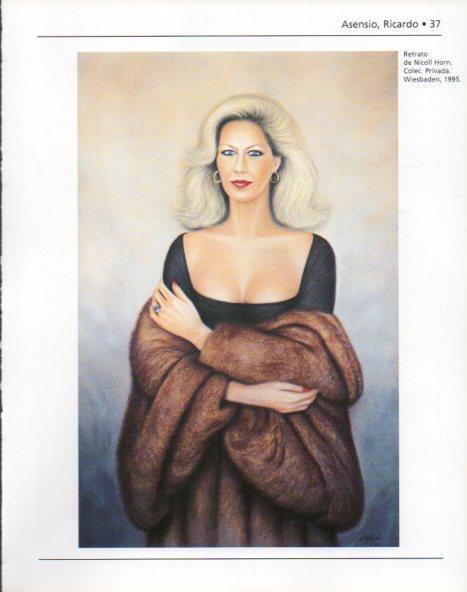 LAMINA V44396: Retrato de Nicoll Horn por Ricardo Asensio