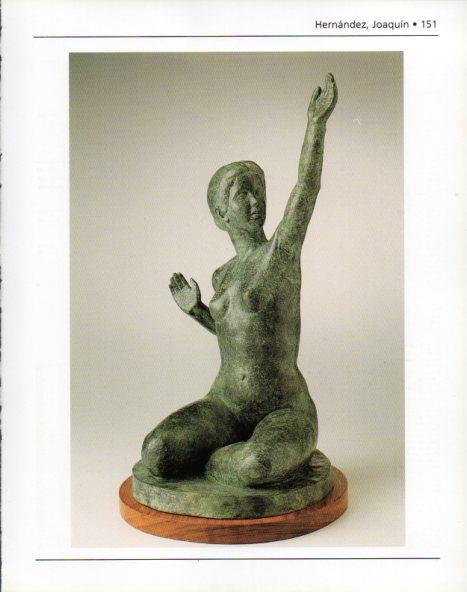 LAMINA V44459: Escultura de mujer por Joaquin Hernandez